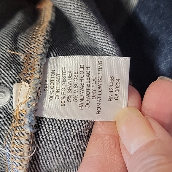 Design Lab Lord & Taylor Size M Half Denim Half Tartan Pleated Mini Skirt, NEW - Picture 9 of 9